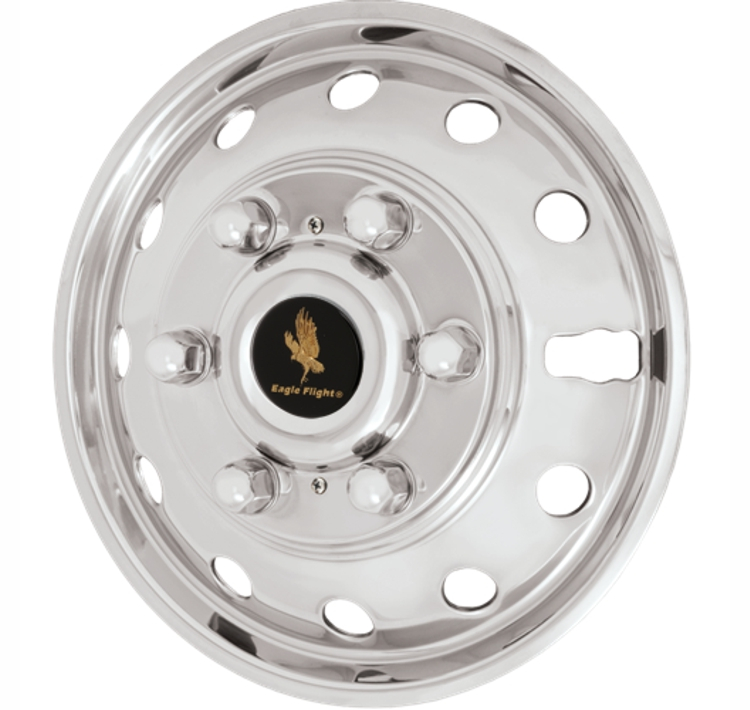 16_inch_6_Lug_12_Hole_2015-2020_Ford_Transit_Polished_Stainless_Bolt_On_Wheel_Simulators_Front_Set