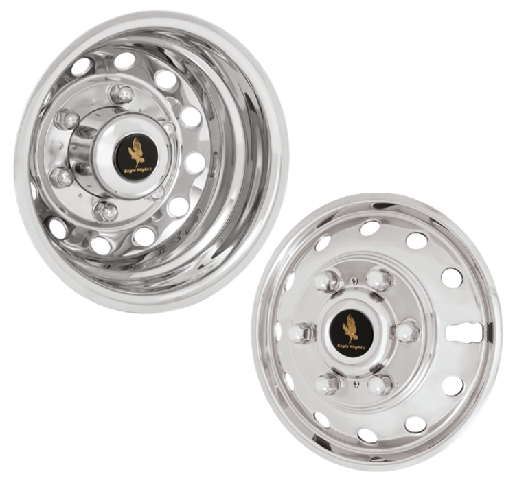 16" 6 Lug 12 Hole 20152020 Ford Transit Polished Stainless Bolt On