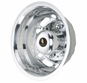 16" 6 Lug 12 Hole For Sprinter Polished Stainless Wheel Simulators - Rear Set