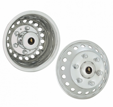 16_inch_6_Lug_18_Hole_For_Sprinter_Polished_Stainless_Wheel_Simulators_Set_of_4