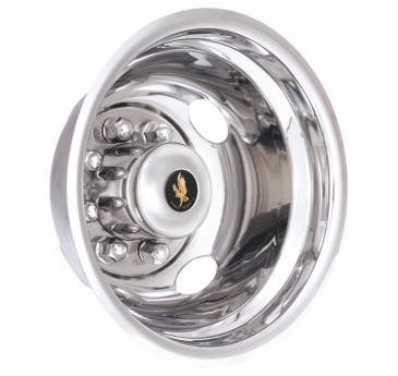 16" 8 Lug 4 Hand Hole For 2007-2025 Ford E-350 Polished Stainless Wheel Simulators - Rear Set