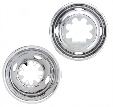 16_inch_x_6.5_inch_8_Lug_for_2003-2020_Chevrolet_G-4500_Polished_Stainless_Wheel_Simulators_Without_Centers_Set_of_4