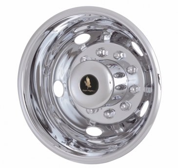 19.5_inch_10_Lug_5_Hand_Hole_For_2005-2016_Ford_F-550_Polished_Stainless_Wheel_Simulators_Rear_Set