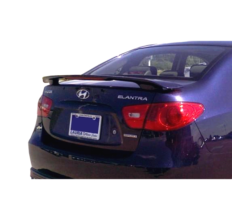 Rear Trunk Wing Lip Spoiler Painted for Hyundai Elantra 2007-2010 ; Black